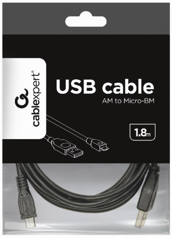 CCP-mUSB2-AMBM-6 Gembird USB 2.0 A-plug to Micro B-plug kabl 1.8m