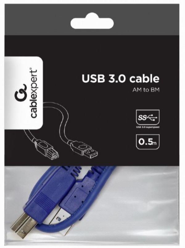 CCP-USB3-AMBM-0.5M Gembird USB 3.0 A-plug B-plug 0.5m cable