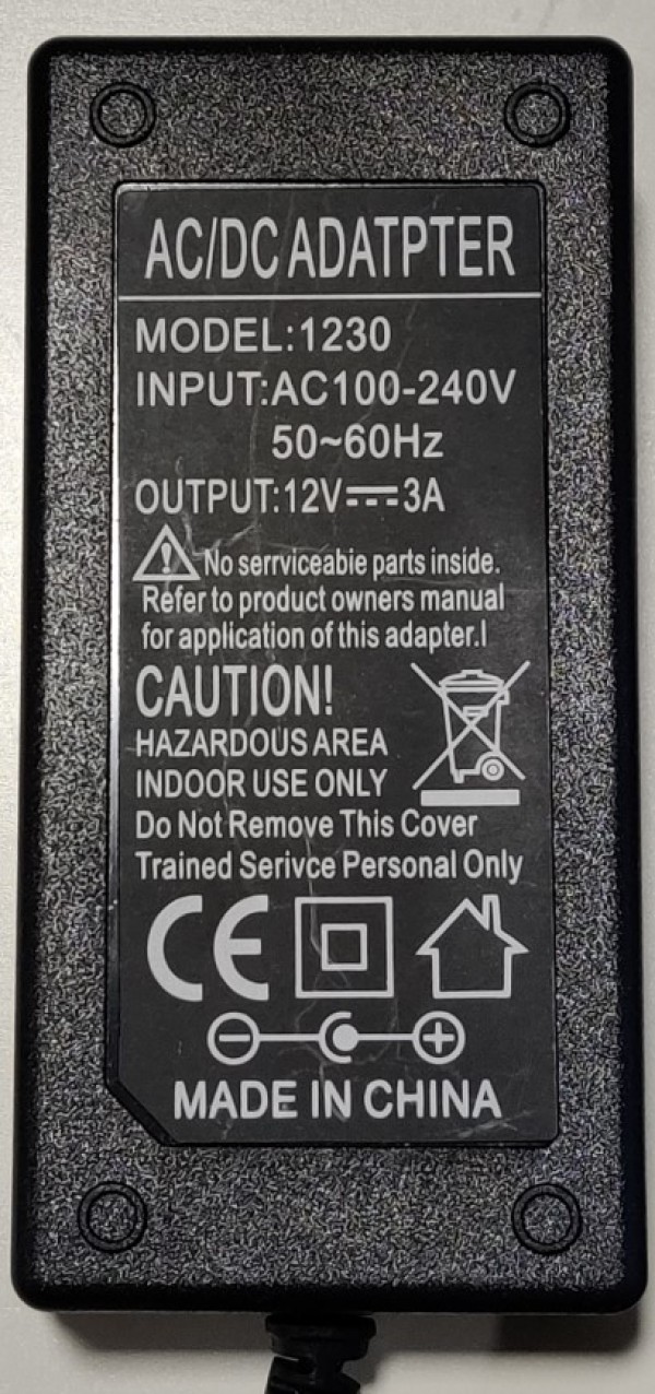 NPA-AC48 ** Gembird punjac 12v/3A 36W, 1m kabl sa uzemljenjem, Coper napajanje, DC 5.5×2.1mm CE(499)