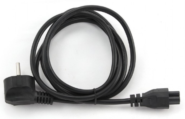 PC-186-ML12-1M Gembird Detelina napojni kabl za notebook, VDE certifikat 1m