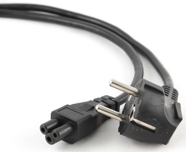 PC-186-ML12-1M Gembird Detelina napojni kabl za notebook, VDE certifikat 1m