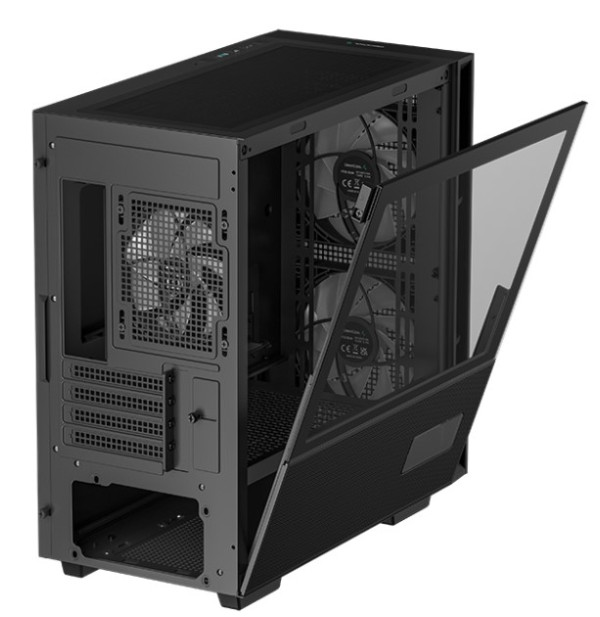 DeepCool CH360 DIGITAL mATX Kuciste,Dual Status Display, 2xLED 140mm +1x120mm, Staklena strana,USB-C