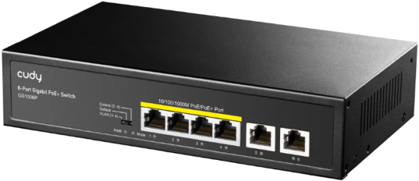 Cudy GS1006P 6-Port Gigabit PoE+ Switch