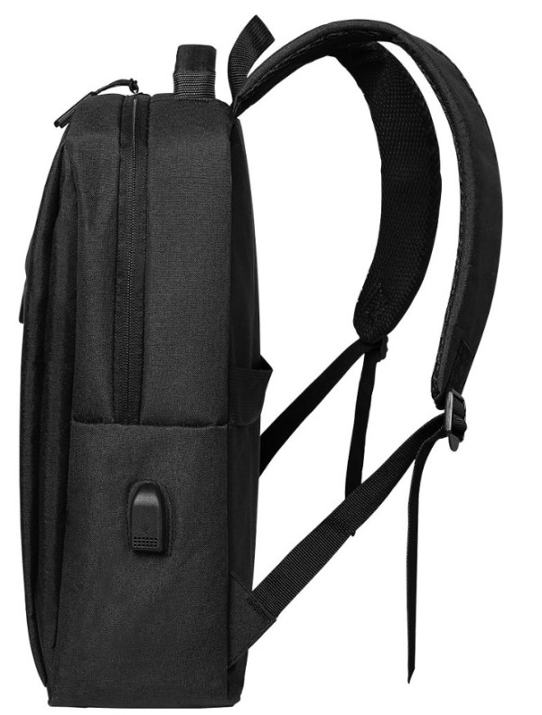 Ranac poslovni MARTIN Crni za laptop 15,6inc 42x34x12cm USB konektor