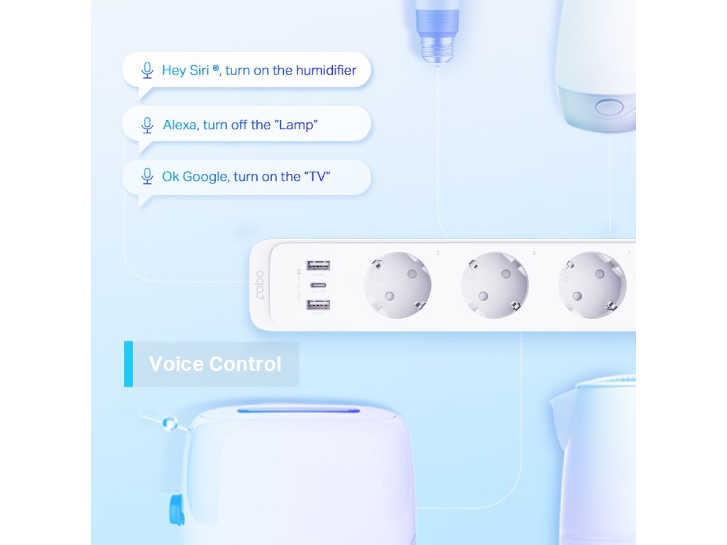 TP-Link Smart produžni kabel  TP-LINK TAPO P300/3uticna mesta/bela