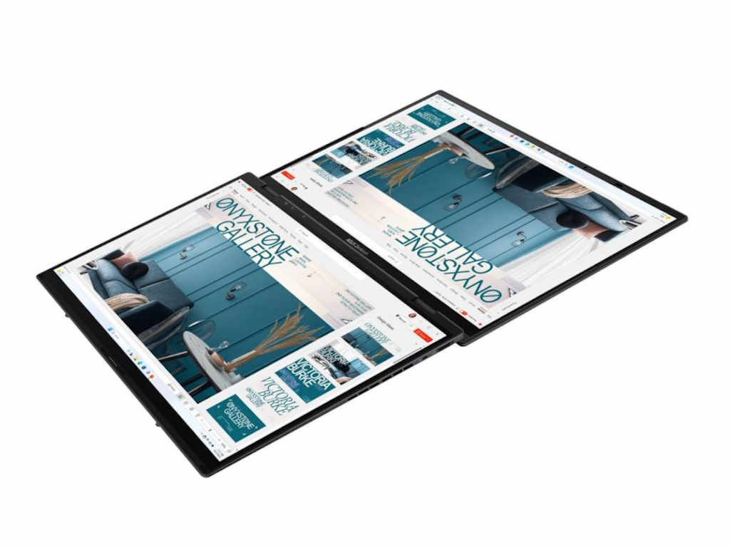 Asus Laptop ASUS Zenbook Duo UX8406MA-PZ192X WIn11 Pro/14″ OLED WQXGA+ Touch/U7 155H/16GB/1TB SSD/siva