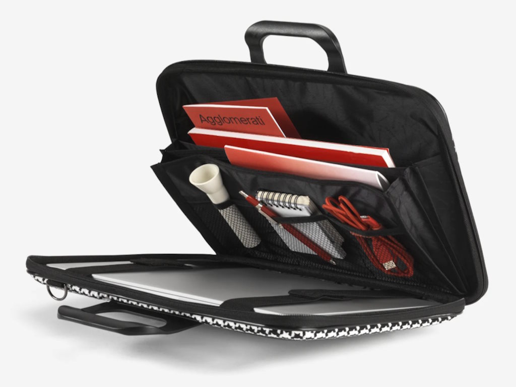 Bombata Torba BOMBATA Pied de Poule 15,6″ /Crna