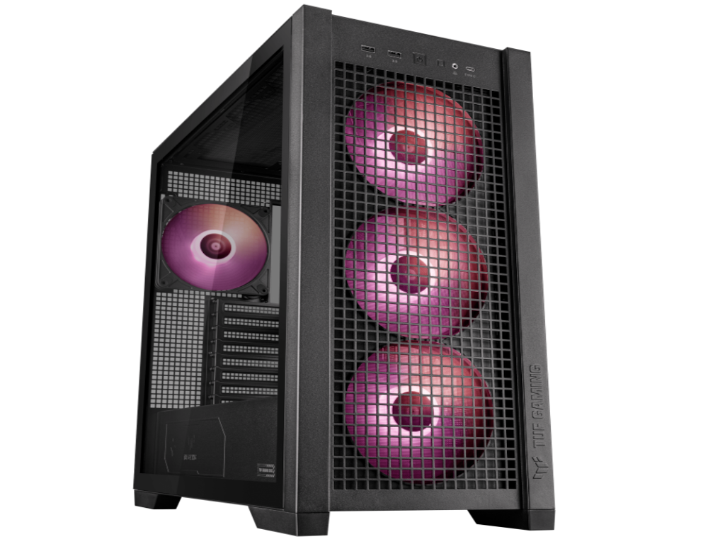 Asus Kucište ASUS TUF GAMING GT302 Tempered Glass ARGB Mid Tower/Micro ATX/Mini ITX/bez napajanja/crna