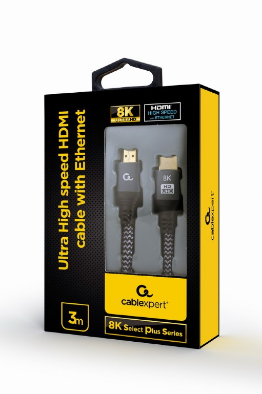 Gembird Ultra High speed HDMI cable with Ethernet, 8K select plus series, 3m