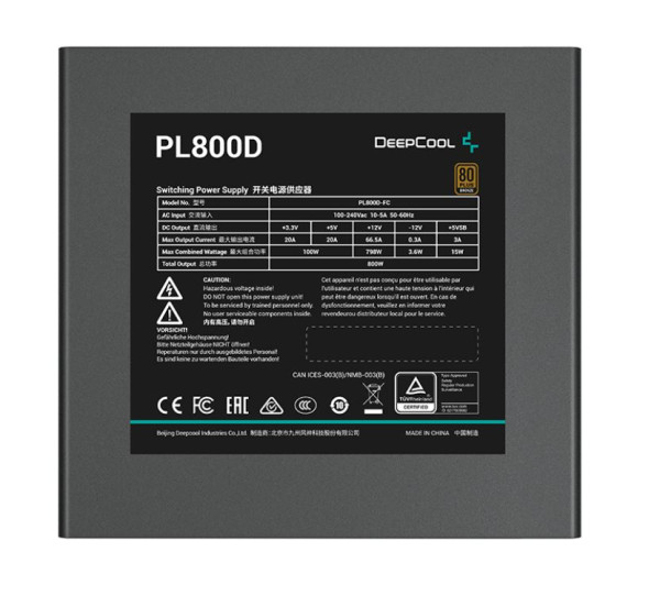 DEEPCOOL Napajanje Deepcool PL800-D 800W Bronze