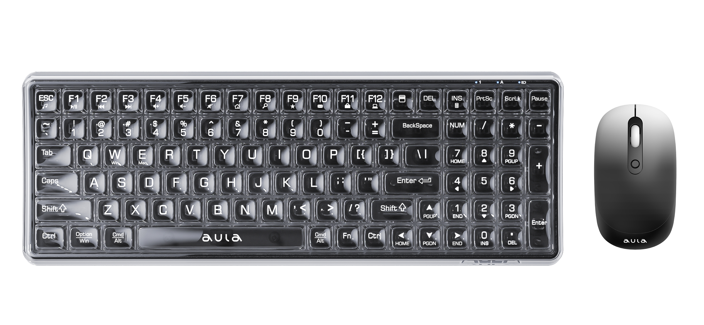 AULA Tastatura i mis Aula AC210 Black ombo, 2.4G