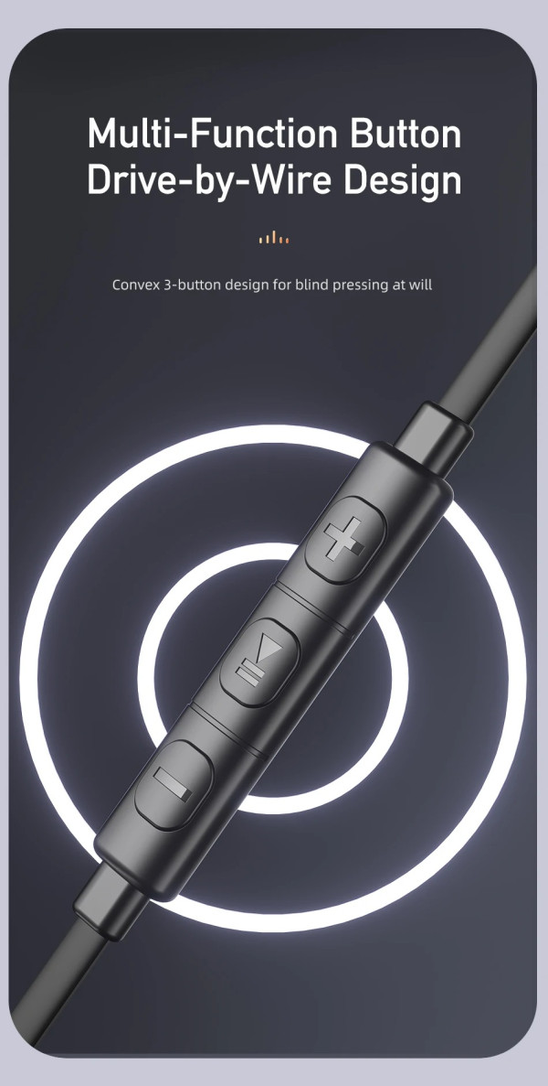 AWEI Slušalice AWEI TC-7 Bubice  USB-C w/microphone Crne