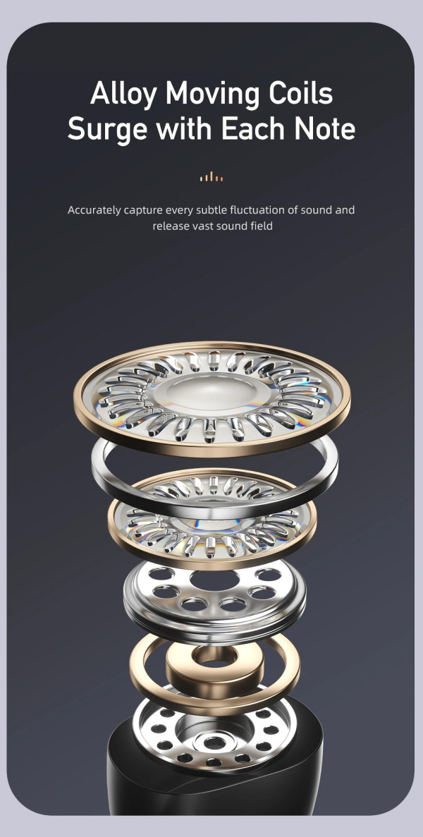 AWEI Slušalice AWEI TC-7 Bubice  USB-C w/microphone Crne