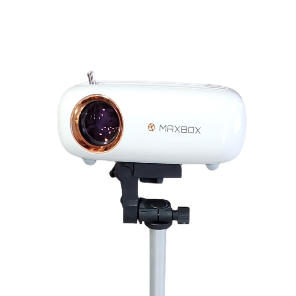 MAXBOX Projektor MAXBOX mini HQ2-A V2, torba + stalak, Android