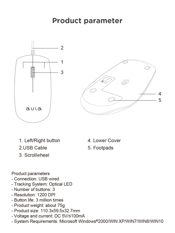 AULA Mis Aula AM100 USB