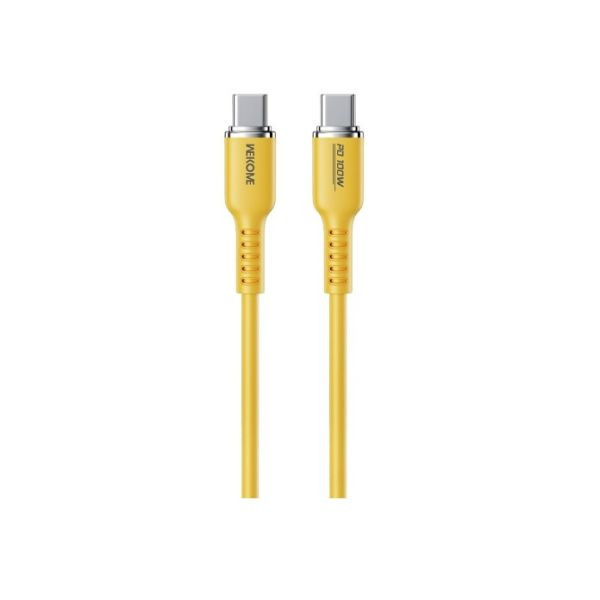 WEKOME Kabl WEKOME WDC-11 USB-C 1.2m Yellow 100W