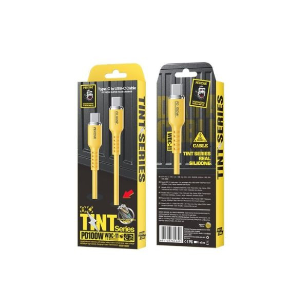 WEKOME Kabl WEKOME WDC-11 USB-C 1.2m Yellow 100W