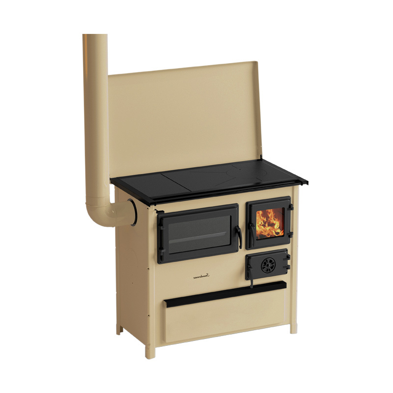 MBS Šporet na čvrsto gorivo MBS TREND, krem, levi