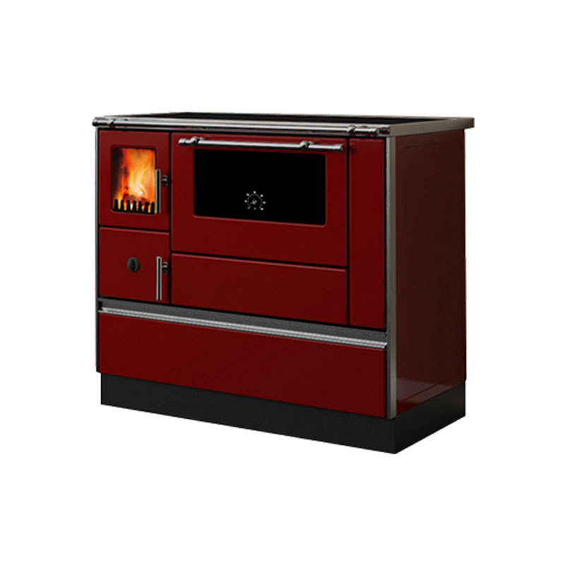 Alfa Plam Šporet na čvrsto gorivo Alfa Plam 90H Dominant, crveni, desni