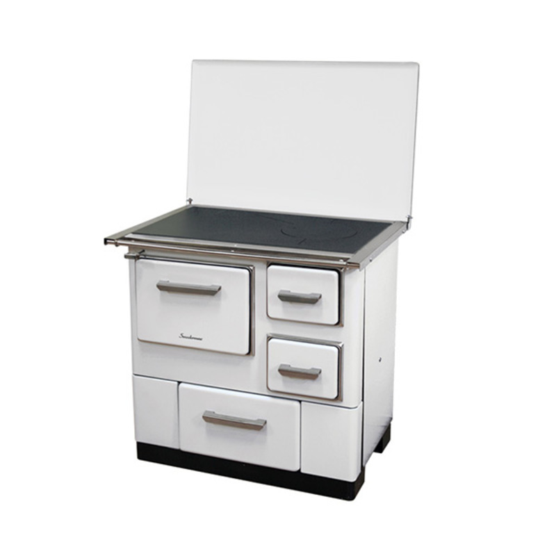 MBS Šporet na čvrsto gorivo MBS 3E DP, beli, levi