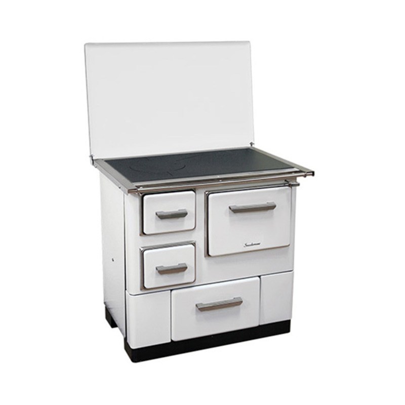 MBS Šporet na čvrsto gorivo MBS 3E DP, beli, desni