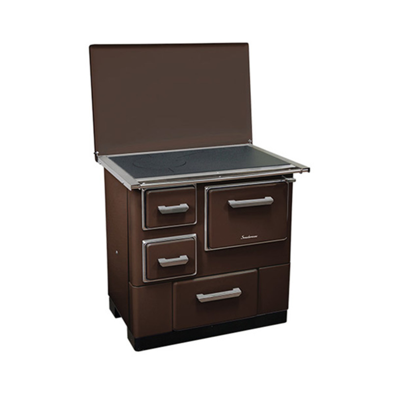 MBS Šporet na čvrsto gorivo MBS 3E DP, braon, desni