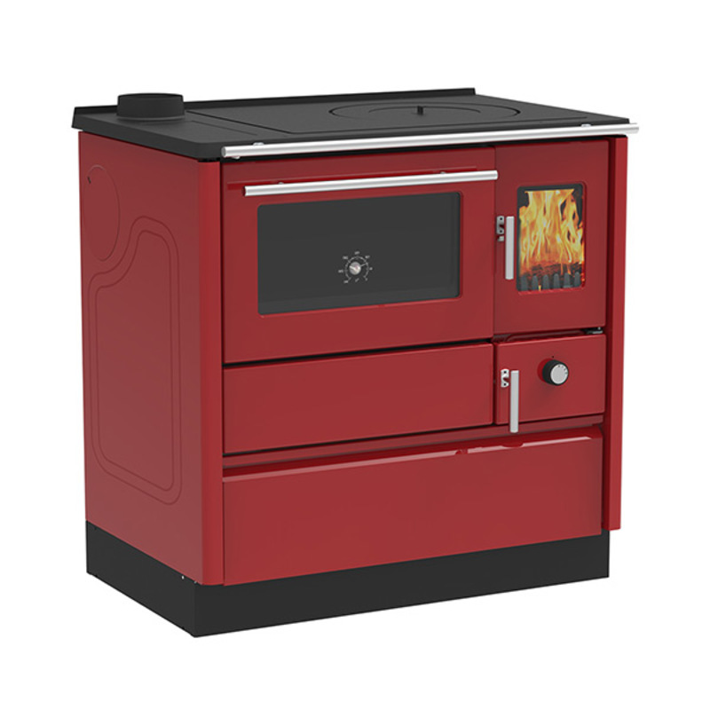 Alfa Plam Šporet na čvrsto gorivo Alfa Plam 85G, Crveni, Levi