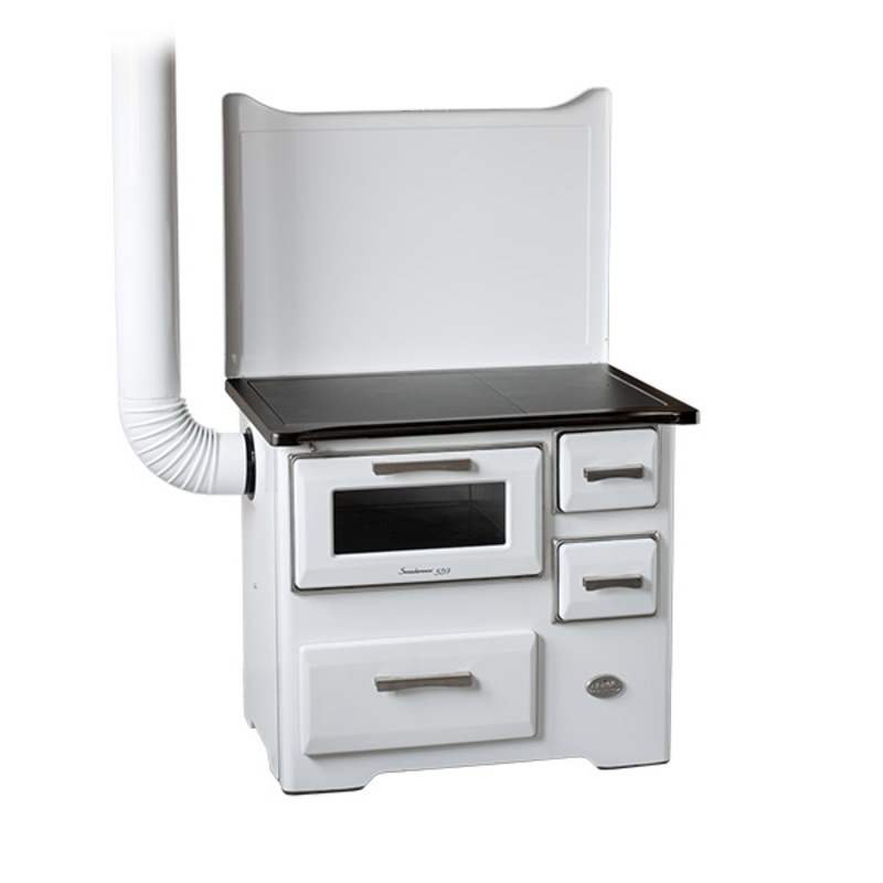 MBS Šporet na čvrsto gorivo MBS SD7 EM RS, beli, levi