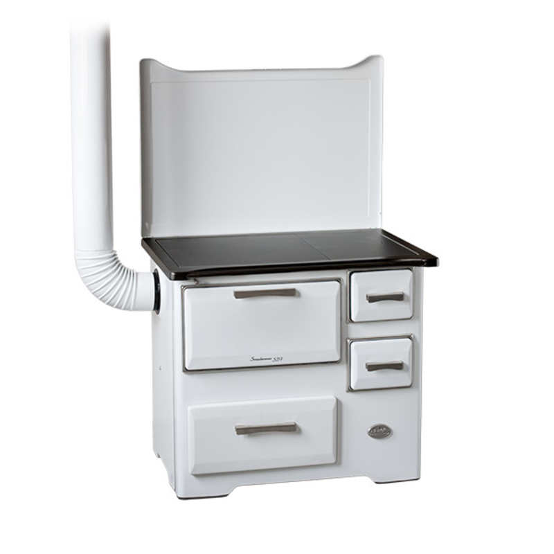 MBS Šporet na čvrsto gorivo MBS SD 7 SL EM, beli, levi