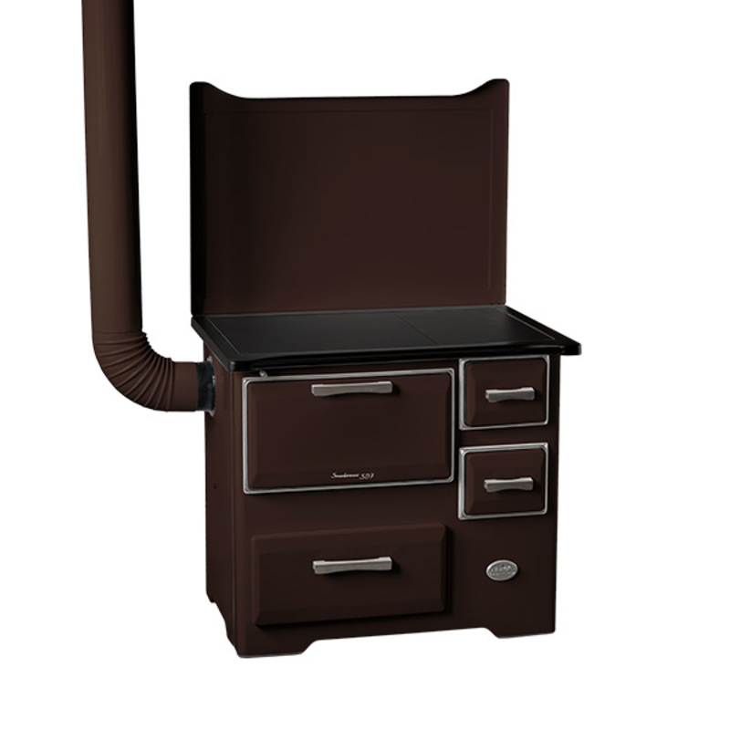 MBS Šporet na čvrsto gorivo MBS SD7 EM SL braon, levi