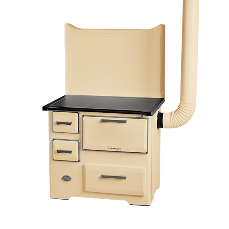 MBS Šporet na čvrsto gorivo MBS SD7 EM SL krem, desni