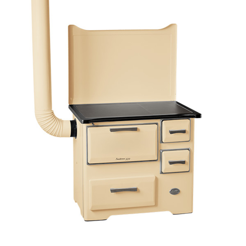 MBS Šporet na čvrsto gorivo MBS SD7 EM SL krem, levi