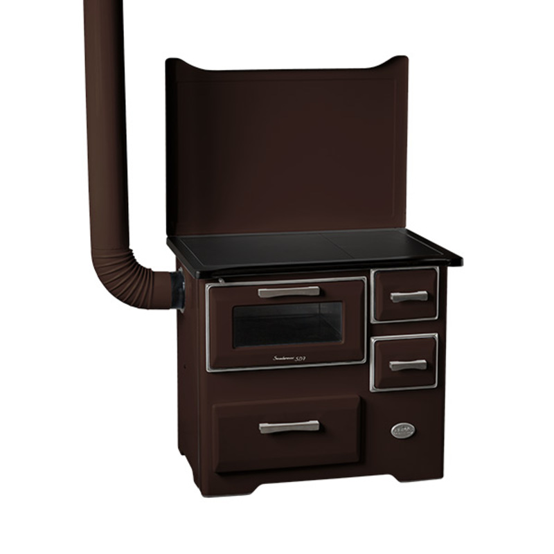 MBS Šporet na čvrsto gorivo MBS SD7 EM RS braon, levi