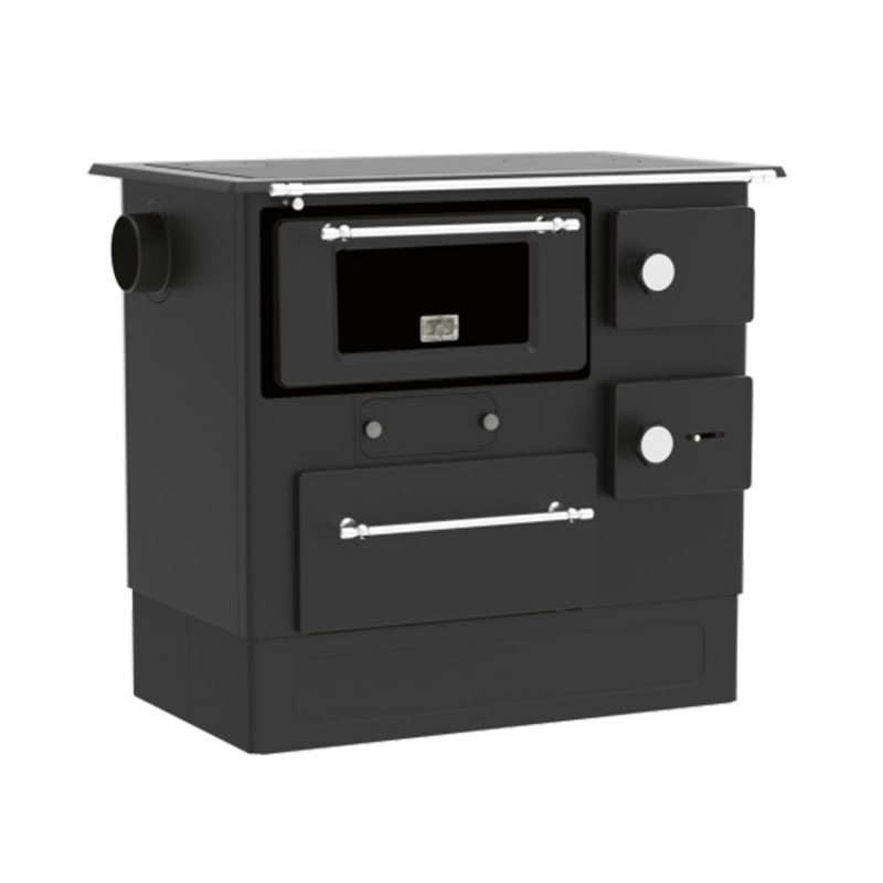 Alfa Plam Šporet na čvrsto gorivo Alfa Plam R46 regular ECO antracit, levi