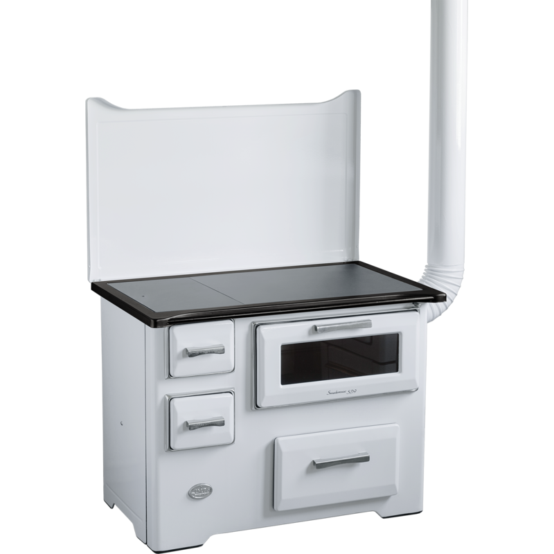 MBS Šporet na čvrsto gorivo MBS SD 9 EM RS, beli, desni