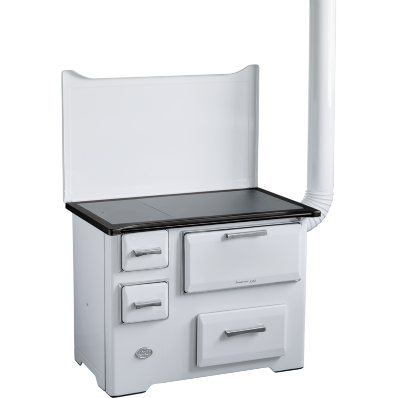 MBS Šporet na čvrsto gorivo MBS SD 9 EM SL, beli,  desni