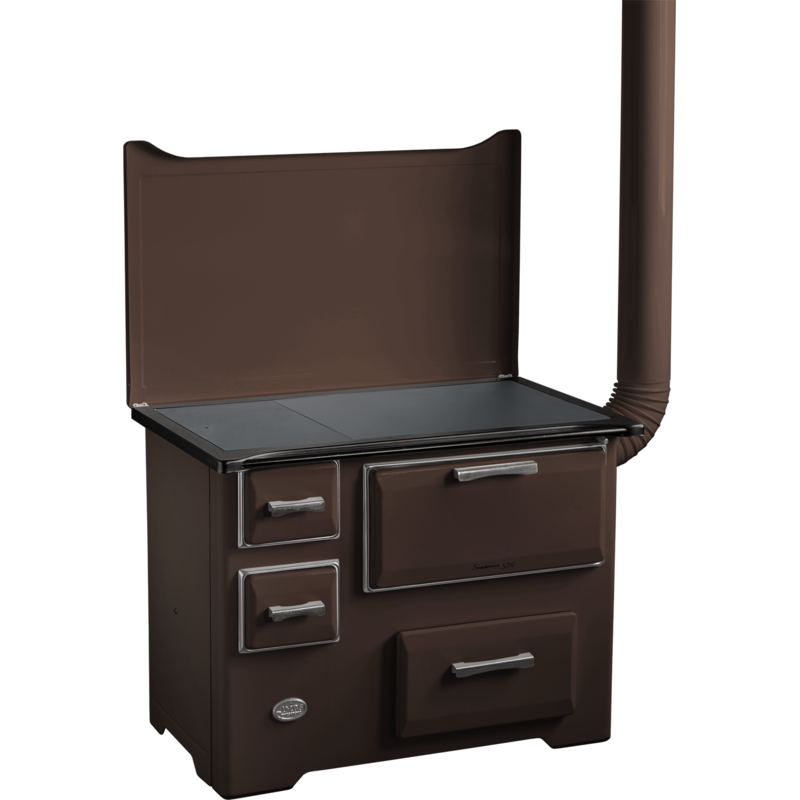 MBS Šporet na čvrsto gorivo MBS SD 9 EM SL, braon, desni