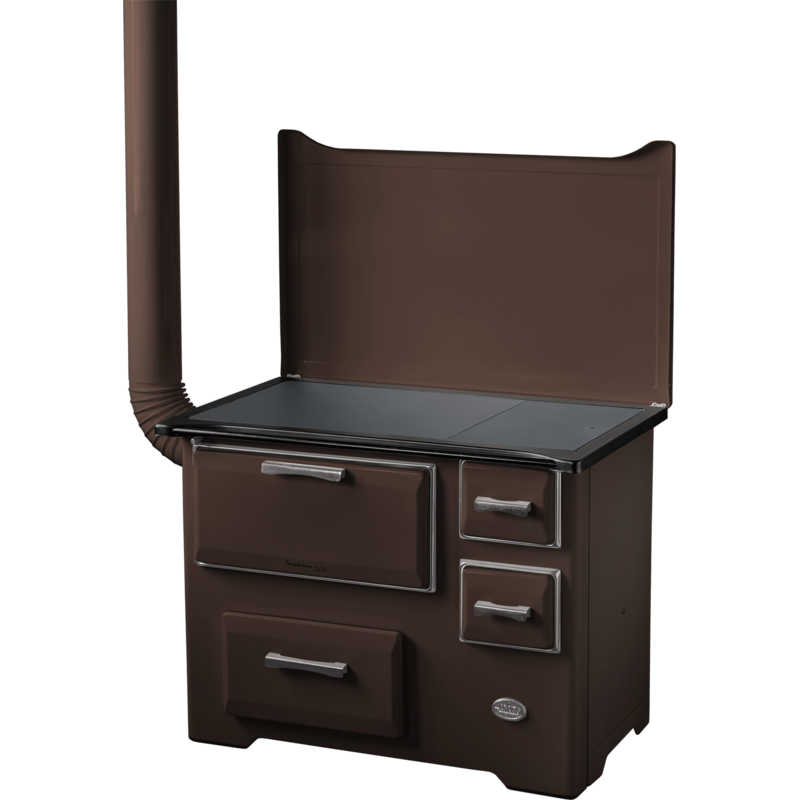 MBS Šporet na čvrsto gorivo MBS SD 9 EM SL, braon, levi