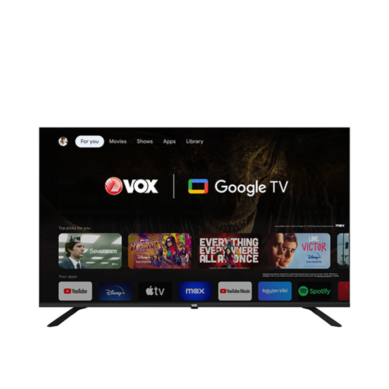 Vox Televizor Vox 50GOU080B Smart, LED, 4K UHD, 50″(127cm), DVB-T2/C/S2