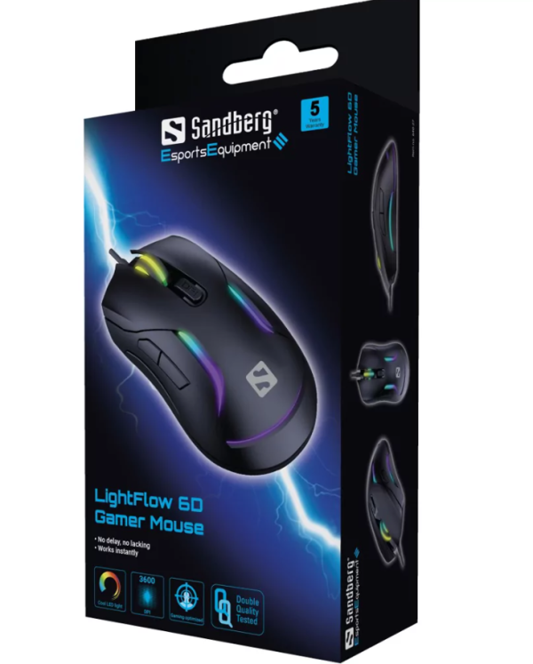Sandberg Miš Sandberg LightFlow 6D Gamer Mouse 640-27