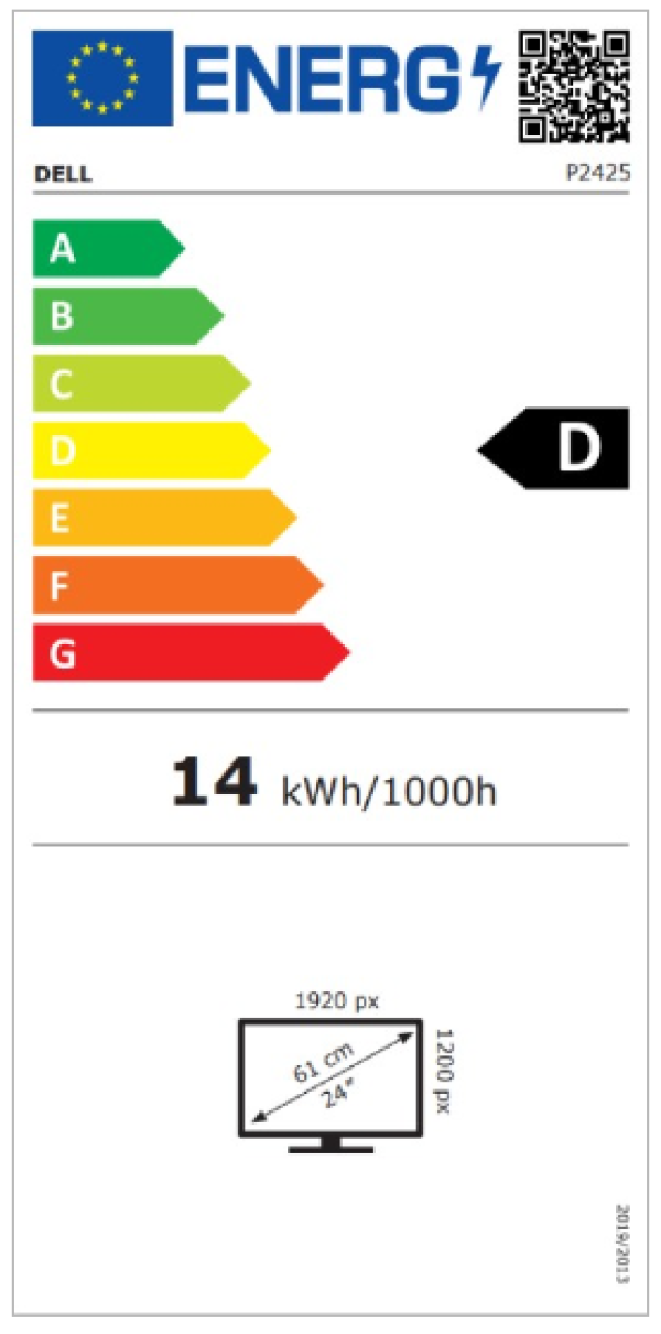 Dell Monitor 23.8″ Dell P2425 IPS 1920×1200/100Hz/5ms/HDMI/VGA/DP/USB