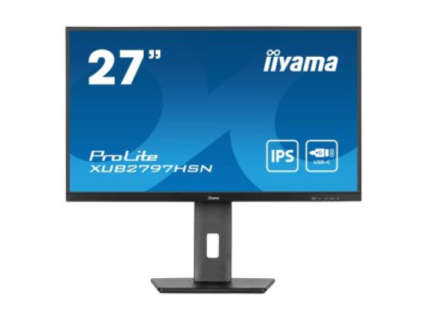 iiyama Monitor 27″ Iiyama XUB2797HSN-B1 IPS 1920×1080/100Hz/1ms/HDMI/DP/USB/RJ45