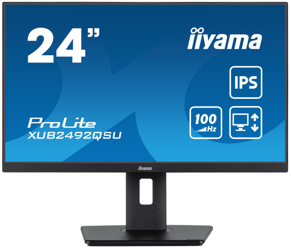 iiyama Monitor 23.8″ Iiyama XUB2492QSU-B1 IPS 2560×1440/100Hz/0.5ms/HDMI/DP/USB/zvučni