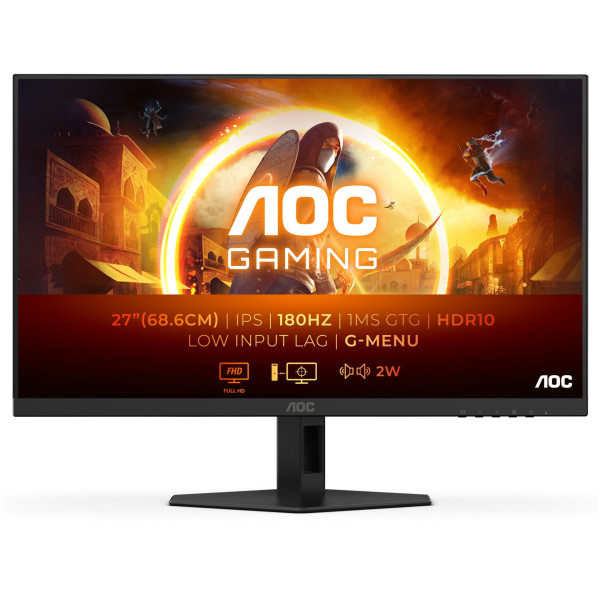AOC Monitor 27″ AOC 27G4XE IPS 1920×1080/180Hz/0.5ms/2xHDMI/DP/G-sync/zvučnici