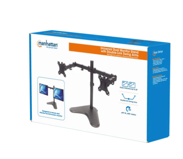 Manhattan Stoni nosač za dva monitora Manhattan 461559 13″-32″