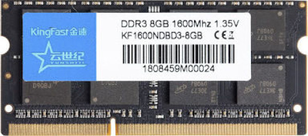 KingFast RAM SODIMM DDR3 8GB 1600MHz KingFast, KF1600NDBD3-8GB