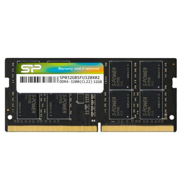 SILICON POWER RAM SODIMM DDR4 32GB 3200MHz SiliconPower SP032GBSFU320X02
