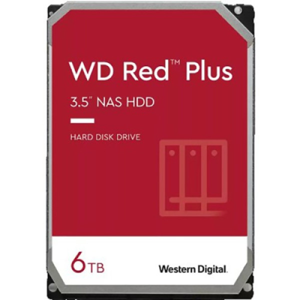 WD HDD WD 6TB WD60EFPX Red Plus 5400RPM 256MB