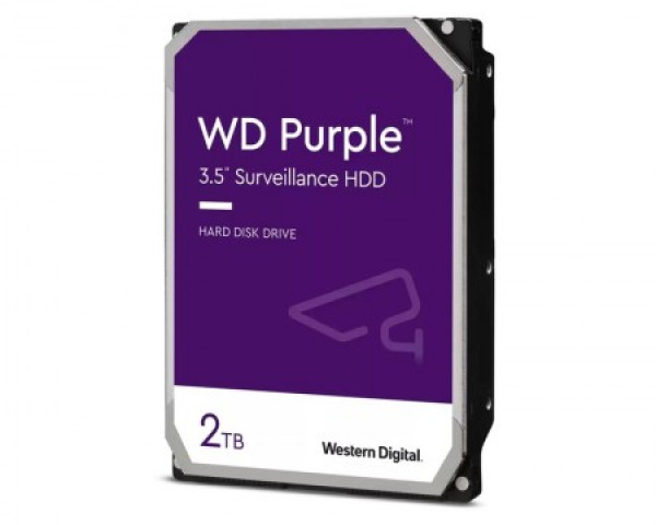 WD HDD WD 2TB WD23PURZ SATA3 256MB Caviar Purple