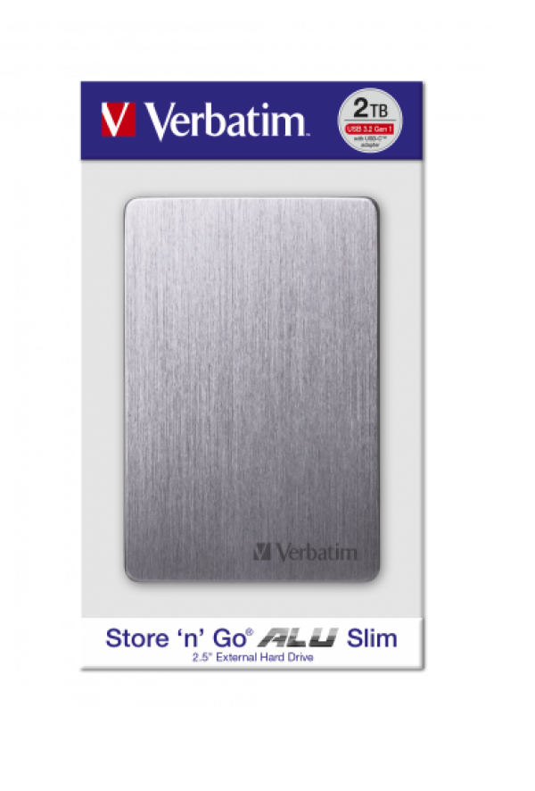 Verbatim HDD E2.5″ Verbatim 2TB USB 3.2 Store’n’Go 53665, Space grey